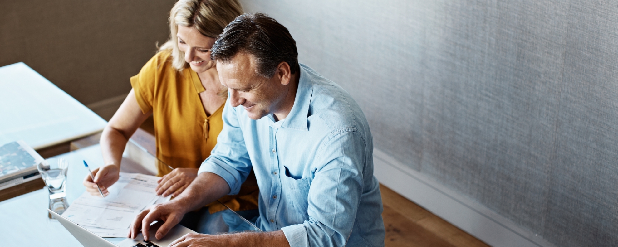 Older Couple on Computer